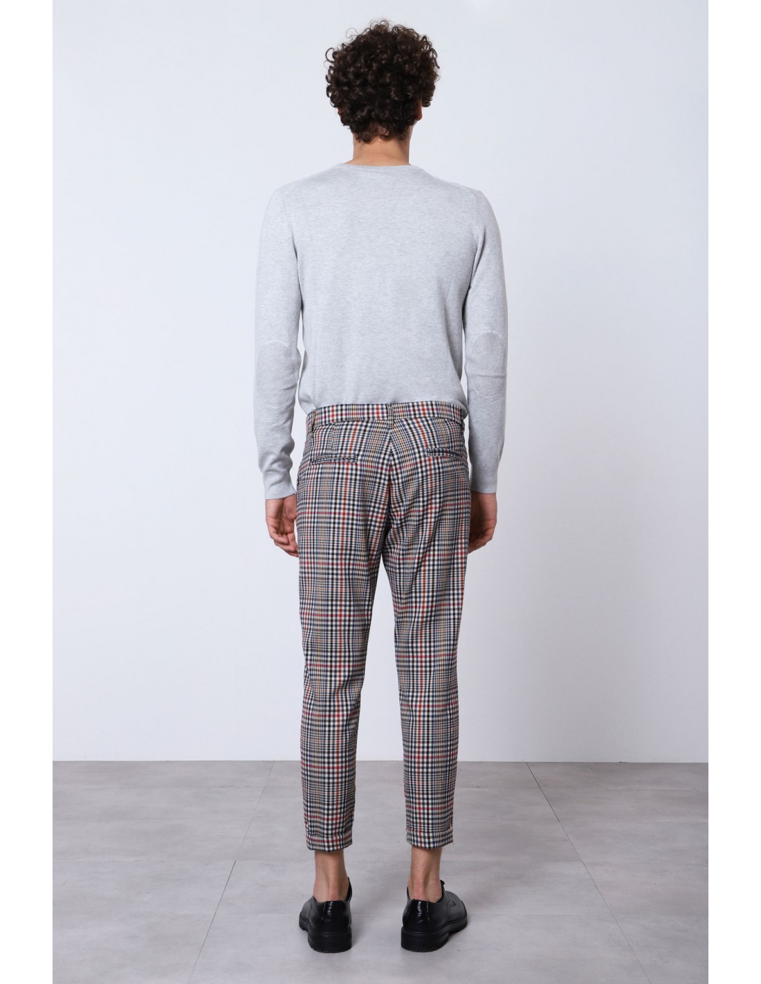 pantalon carotte noir homme