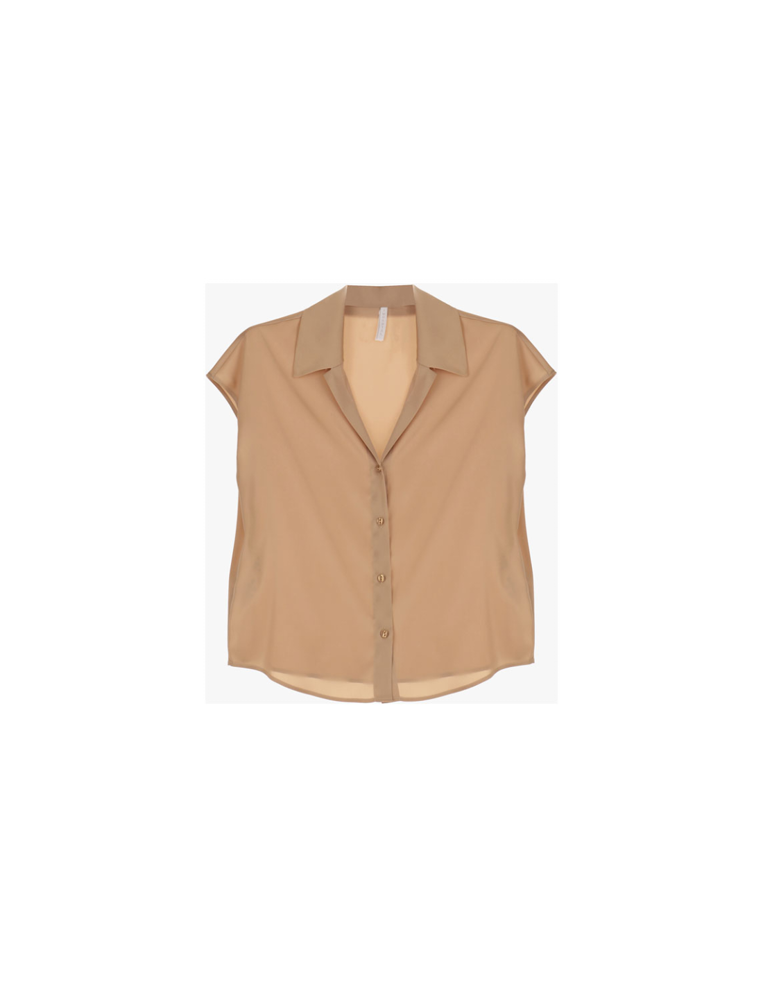 Imperial Femme chemisier fluide sans manches en crepe satin coloris