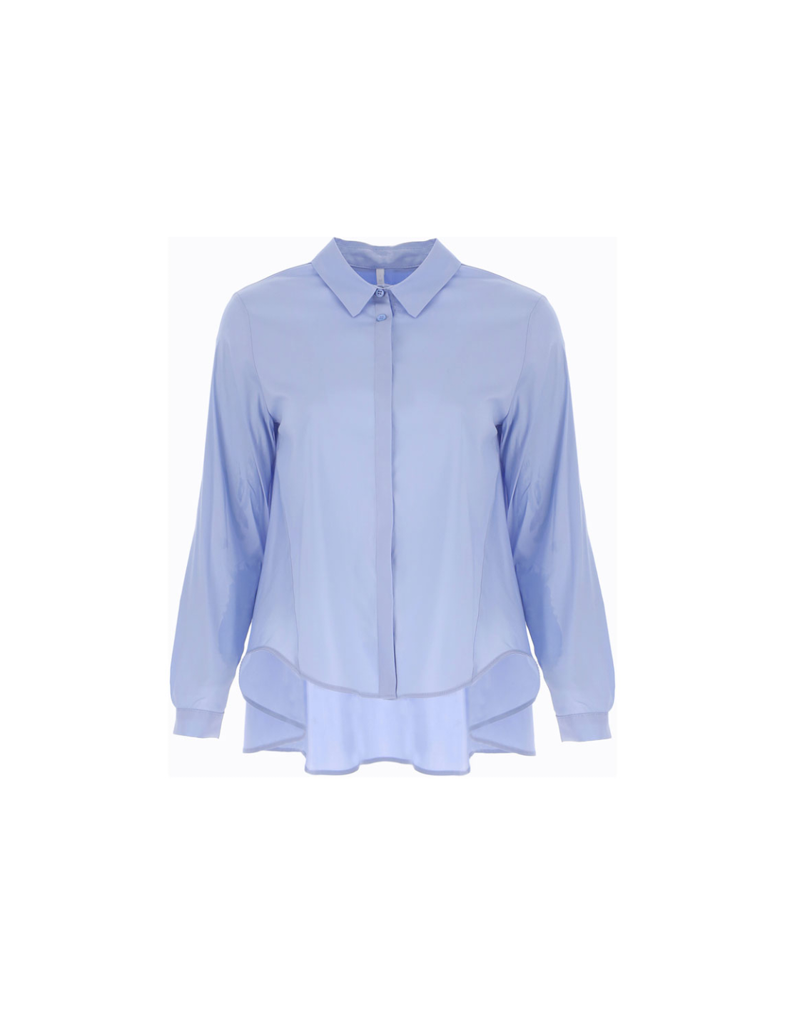 Imperial Femme chemisier forme trapeze et asymetrique en popeline de