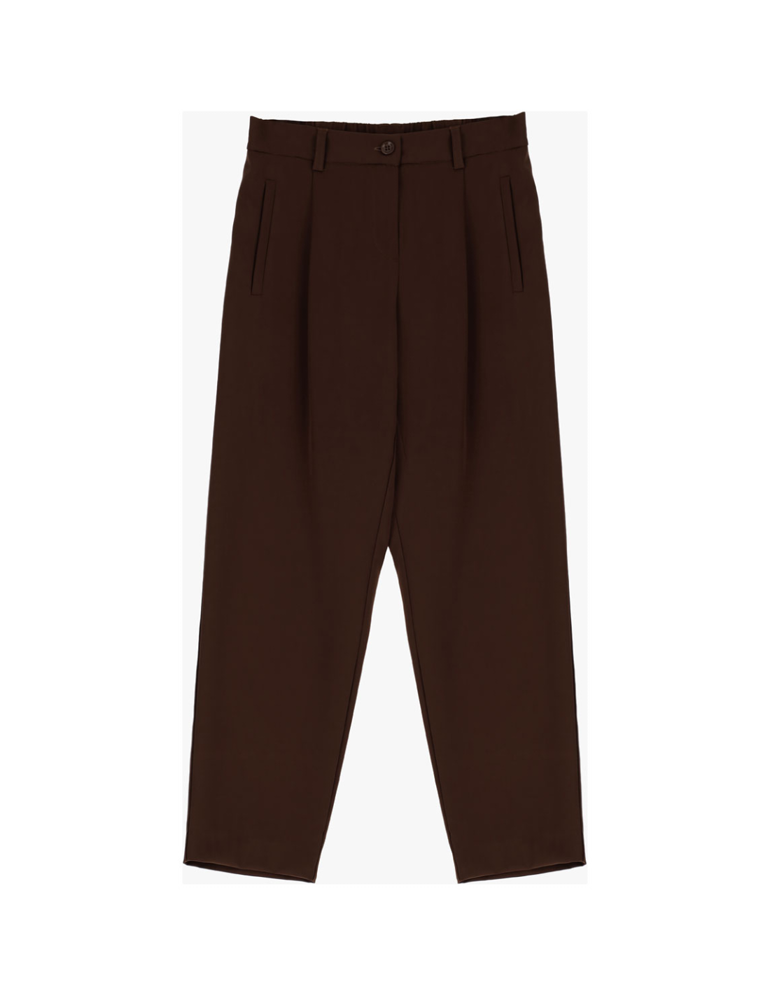 Imperial Femme pantalon fluide coupe Carotte en crepe technique