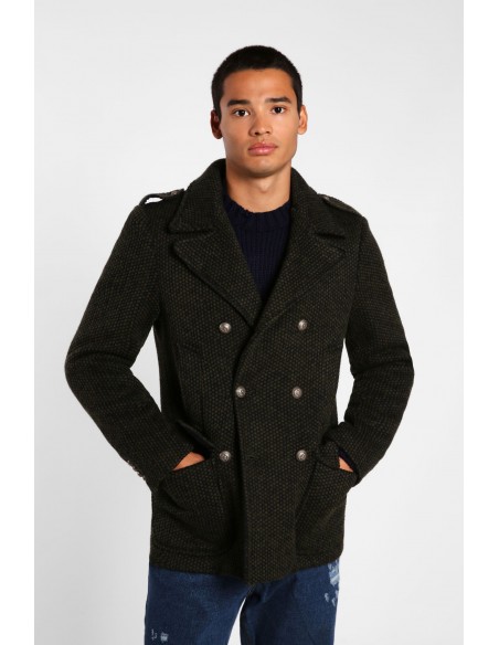 Caban croisé on sale homme