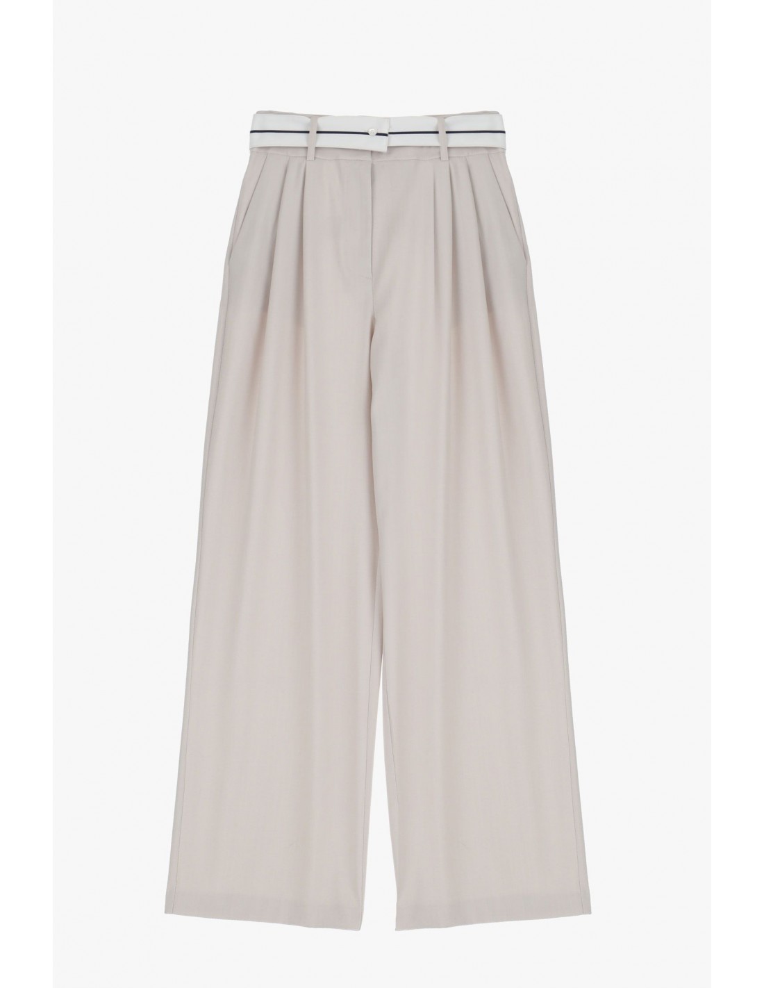 Imperial Pantalon fluide Femme esprit palazzo en drap sergé main image 0