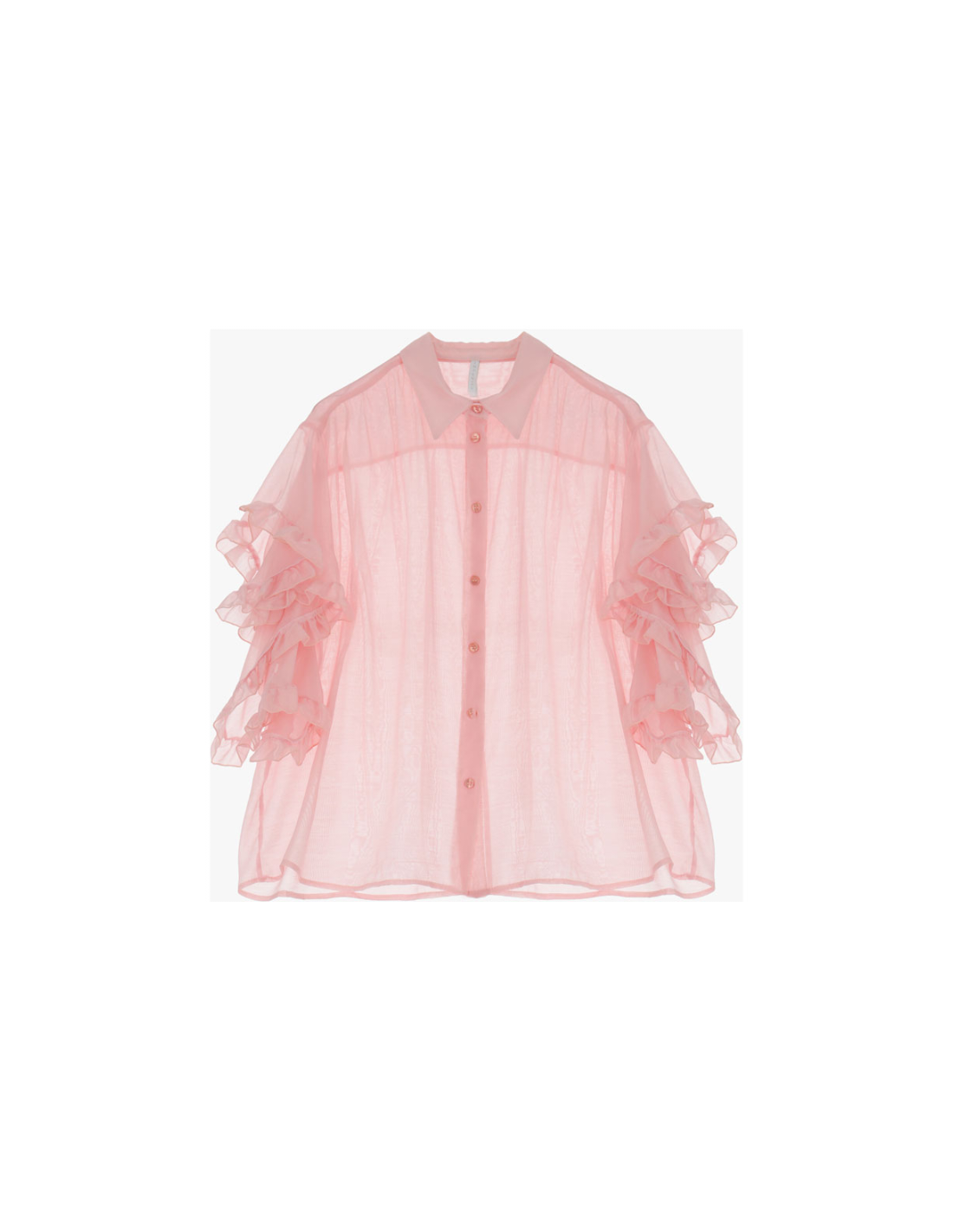 Blouse fluide col châle à volant – Imperial Femme main image 1