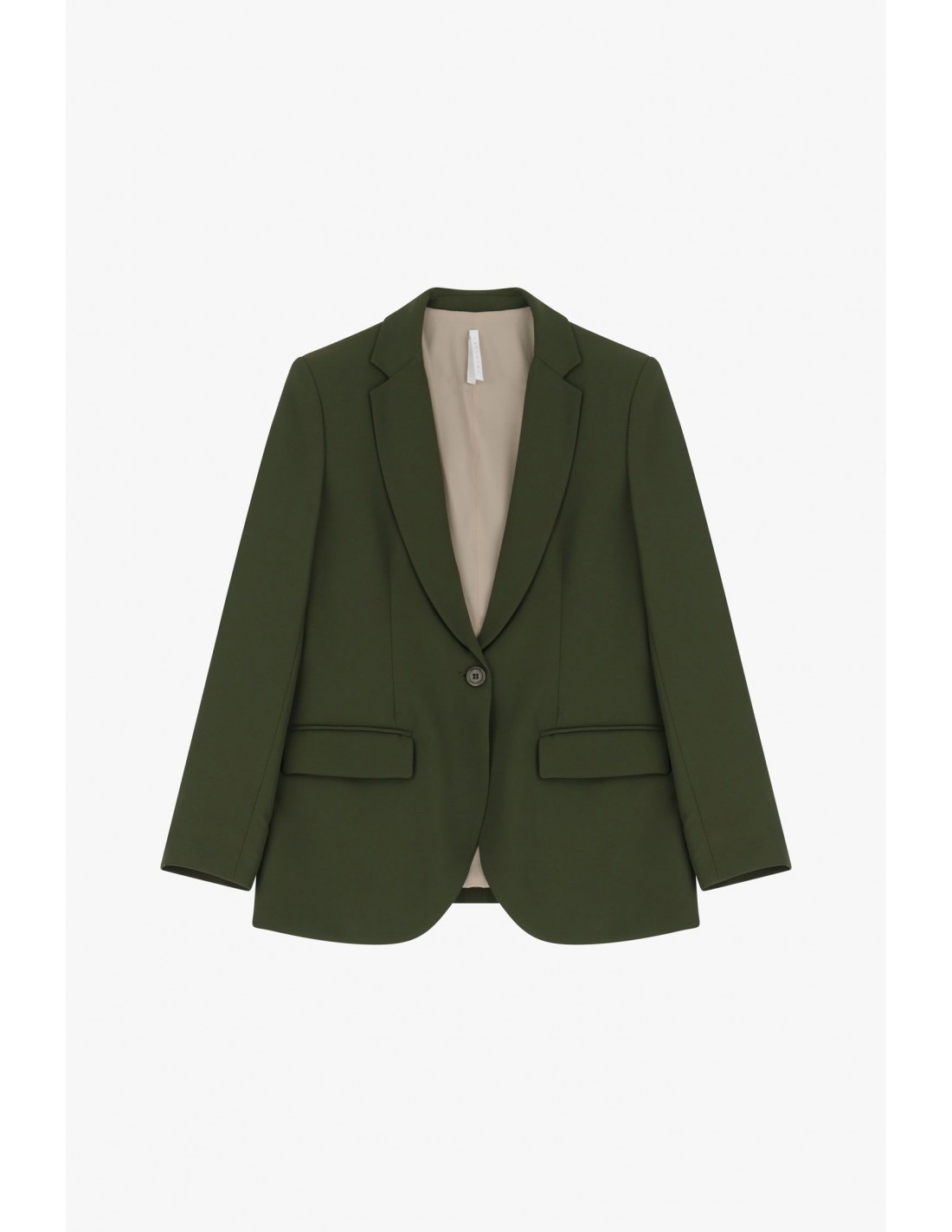Blazer à manches courtes en crepe fluide - Imperial main image 0