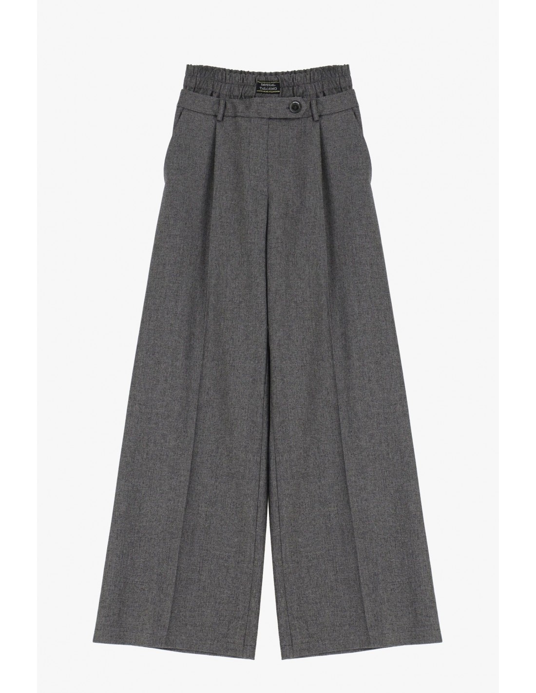 Pantalon palazzo fluide infroissable à taille élastiquée – Imperial