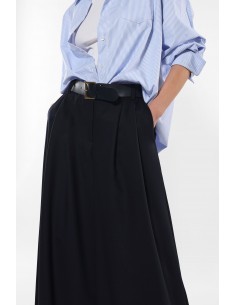 Imperial Femme pantalon Palazzo à pinces et jambe large evasée Imperial Femme pantalon Palazzo à pinces et jambe large evasée