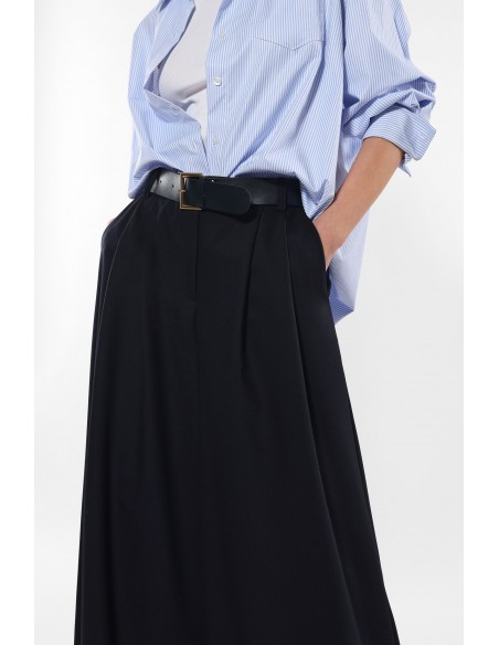 Imperial Femme pantalon Palazzo à pinces et jambe large evasée Imperial Femme pantalon Palazzo à pinces et jambe large evasée