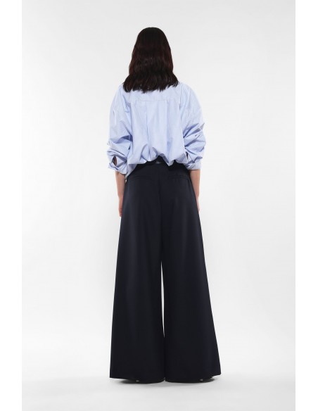 Imperial Femme pantalon Palazzo à pinces et jambe large evasée Imperial Femme pantalon Palazzo à pinces et jambe large evasée