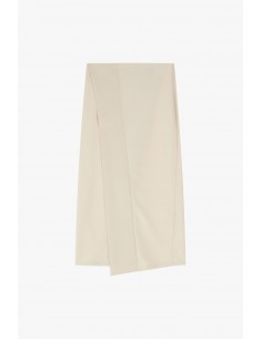 Imperial Femme jupe midi Ecrue asymetrique avec finition satin Imperial Femme jupe midi Ecrue asymetrique avec finition satin