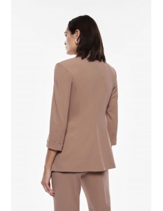Imperial Femme blazer de smoking Camel forme croisée Imperial Femme blazer de smoking Camel forme croisée