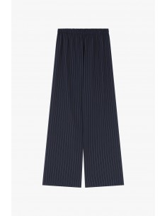 Imperial Femme blazer croisé fluide Bleu Marine rayé