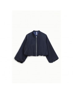 Imperial femme blouson teddy Bleu Marine irisé Imperial femme blouson teddy Bleu Marine irisé