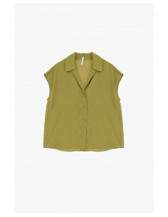 Imperial Femme chemisier fluide sans manches en satin Olio Imperial Femme chemisier fluide sans manches en satin Olio