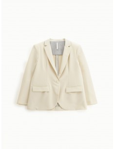 Imperial femme blazer droit coloris Ecru Imperial femme blazer droit coloris Ecru