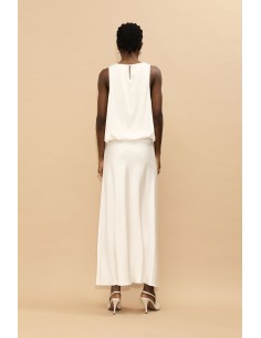 Imperial Femme Jupe longue en satin Ecru Imperial Femme Jupe longue en satin Ecru