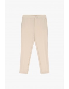 Imperial Femme pantalon de smoking forme cigarette Ecru