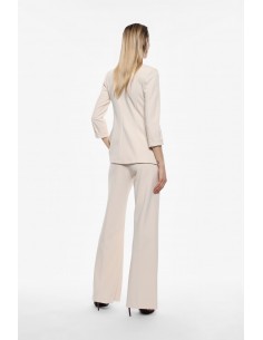 Imperial Femme pantalon de smoking Ecru forme flare Imperial Femme pantalon de smoking Ecru forme flare