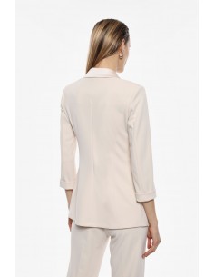 Imperial Femme blazer de smoking croisé Ecru Imperial Femme blazer de smoking croisé Ecru