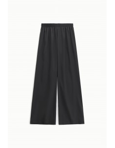 Imperial Femme Pantalon palazzo en Satin Noir