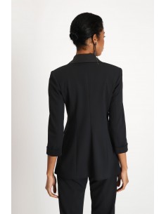 Imperial Femme blazer de smoking  Noir forme croisée blazer de smoking imperial noir vu de dos