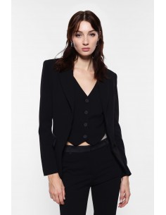 Imperial Femme blazer de smoking avec gilet integré Imperial Femme blazer de smoking avec gilet integré