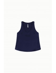 Imperial Femme debardeur en satin Bleu Marine