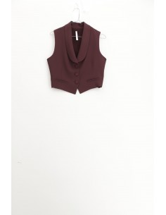 Imperial Femme pantalon Palazzo à pinces Prune Imperial Femme pantalon Palazzo à pinces Prune