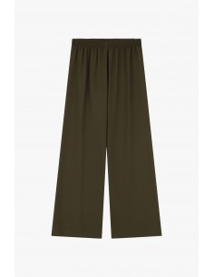 Imperial Femme pantalon palazzo en Crepe Kaki