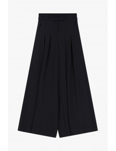 Imperial Femme pantalon Palazzo à pinces Noir