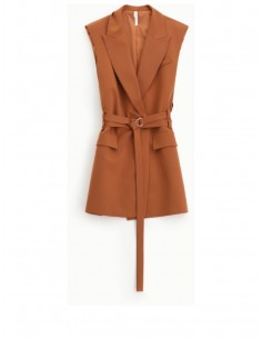 Imperial Femme Gilet long orange Imperial Femme Gilet long orange