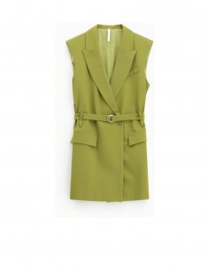 Imperial Femme Gilet long coloris Olive Imperial Femme Gilet long coloris Olive