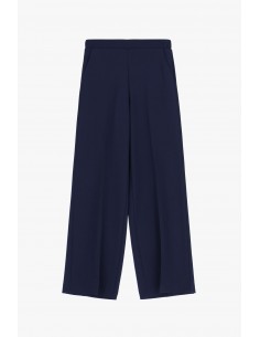 Imperial Femme pantalon fluide Bleu Marine forme Palazzo Imperial Femme pantalon fluide Bleu Marine forme Palazzo