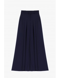 Imperial Femme pantalon Palazzo à pinces Bleu Marine Imperial Femme pantalon Palazzo à pinces Bleu Marine