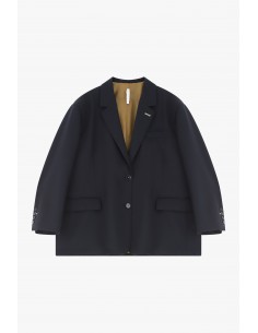 Imperial Femme blazer oversized en drap bleu marine Imperial Femme blazer oversized en drap bleu marine