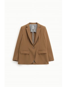Imperial femme blazer droit coloris Cognac