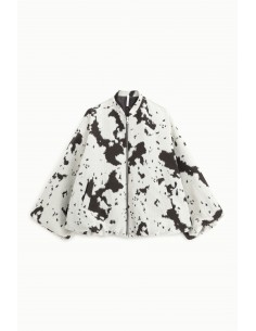 Imperial Femme blouson Teddy oversize à motif Cow Imperial Femme blouson Teddy oversize à motif Cow