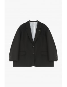 Imperial Femme blazer oversized en drap Noir