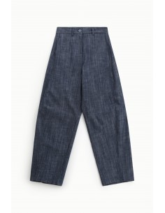 Imperial femme Pantalon balloon en denim Bleu Imperial femme Pantalon balloon en denim Bleu