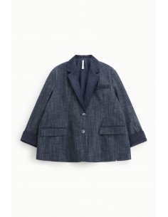Imperial femme Blazer Oversize en denim Bleu Imperial femme Blazer Oversize en denim Bleu