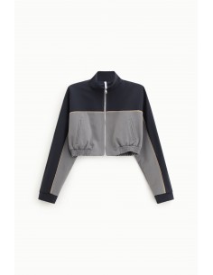Imperial Femme Blouson Cropp Bicolore Imperial Femme Blouson Cropp Bicolore