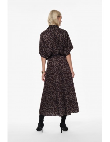 Imperial Femme Robe à manches chauve-souris imprimé Leopard