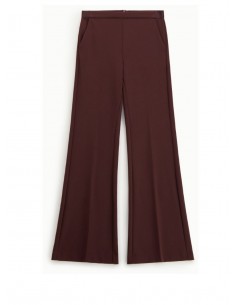 Imperial Femme pantalon de smoking forme flare Prune Imperial Femme pantalon de smoking forme flare Prune