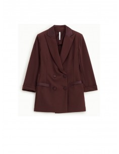 Imperial Femme blazer de smoking croisé Prune Imperial Femme blazer de smoking croisé Prune