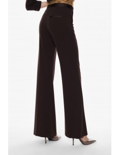Imperial Femme pantalon de smoking forme flare Chocolat