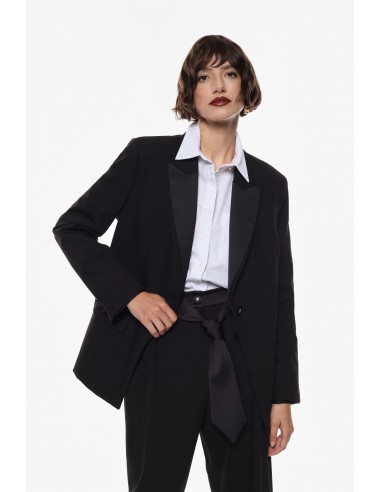 Imperial Femme blazer de smoking noir forme oversize