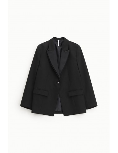 Imperial Femme blazer de smoking noir forme oversize