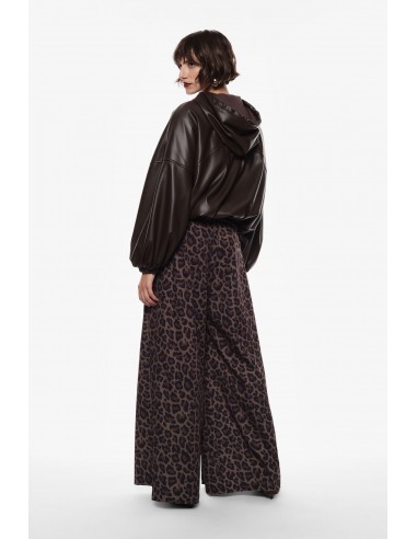 Imperial Femme Pantalon Palazzo imprimé leopard