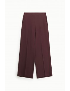 Imperial Femme pantalon fluide forme Palazzo Prune