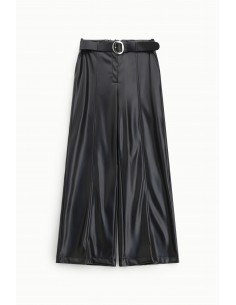 Imperial Femme Pantalon en cuir vegan coloris Kaki Imperial Femme Pantalon en cuir vegan coloris Kaki