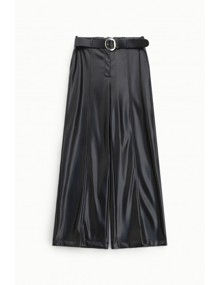 Imperial Femme Pantalon en cuir vegan coloris noir Imperial Femme Pantalon en cuir vegan coloris noir